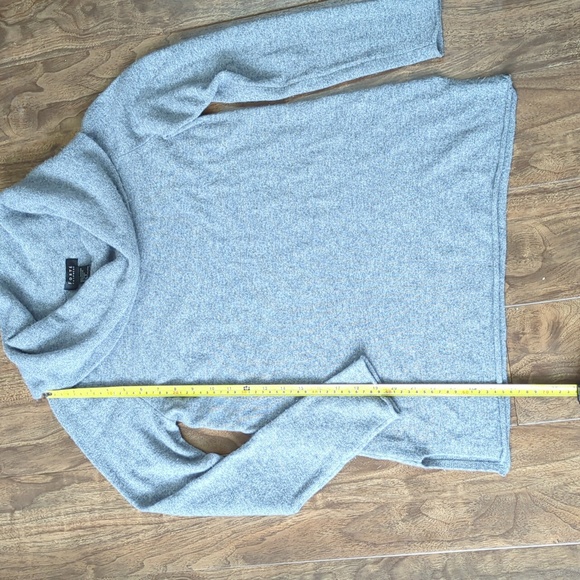 Forte Cashmere Gray Cowlneck Sweater - Picture 4 of 7